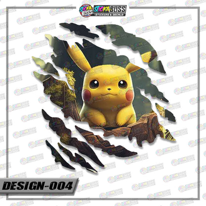 POKEMON PART 1 | ANIME SCRATCH STICKER【VINYL PRINTED】( LAMINATED / WATERPROOF )【Stickaboss】