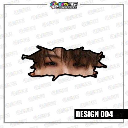 KPOP-SEVENTEEN | CRACK PEEKERS  ( ANIME VINYL STICKER DECALS )【Stickaboss】