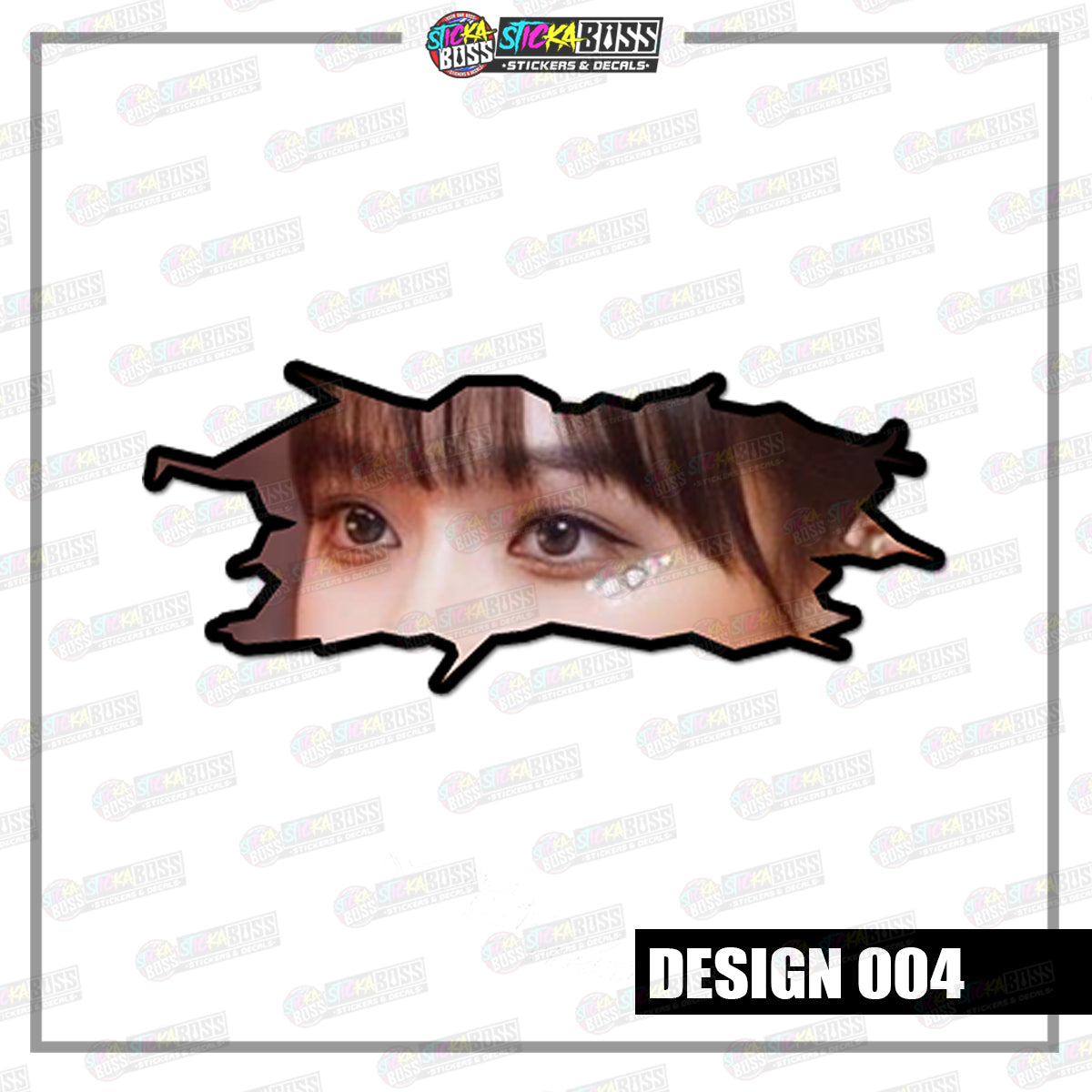 KPOP-AESPA | CRACK PEEKERS  ( ANIME VINYL STICKER DECALS )【Stickaboss】
