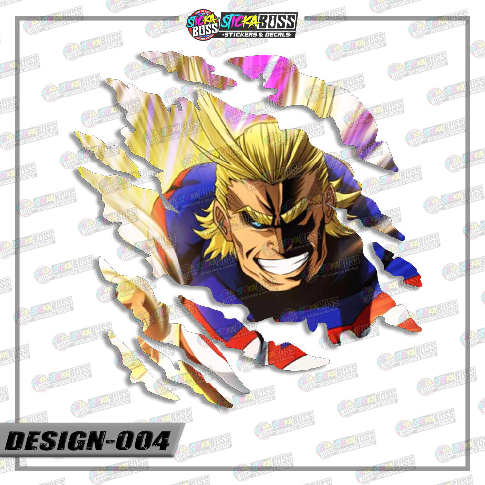 MY HERO ACADEMIA | ANIME SCRATCH STICKER【VINYL PRINTED】( LAMINATED / WATERPROOF )【Stickaboss】