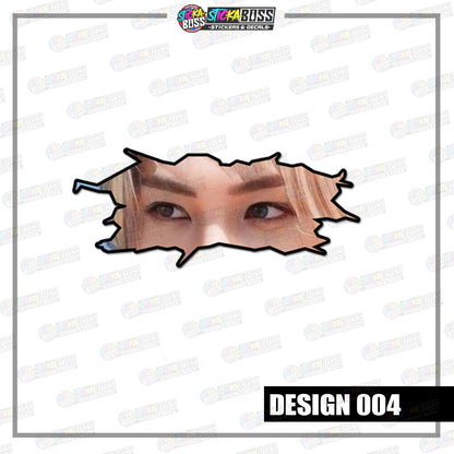 KPOP-STRAYKIDS | CRACK PEEKERS  ( ANIME VINYL STICKER DECALS )【Stickaboss】