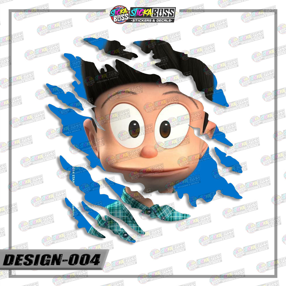 DORAEMON | ANIME SCRATCH STICKER【VINYL PRINTED】( LAMINATED / WATERPROOF )