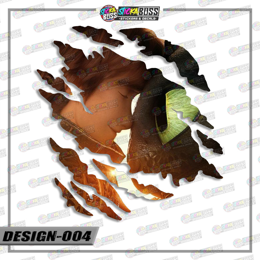 HOW TO TRAIN YOU DRAGON | SCRATCH STICKER【VINYL PRINTED】( LAMINATED / WATERPROOF )【Stickaboss】
