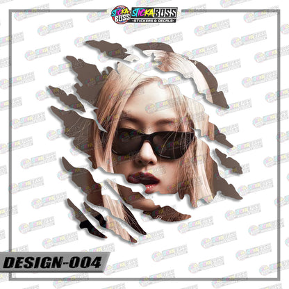 BLACKPINK | SCRATCH STICKER【VINYL PRINTED】( LAMINATED / WATERPROOF )