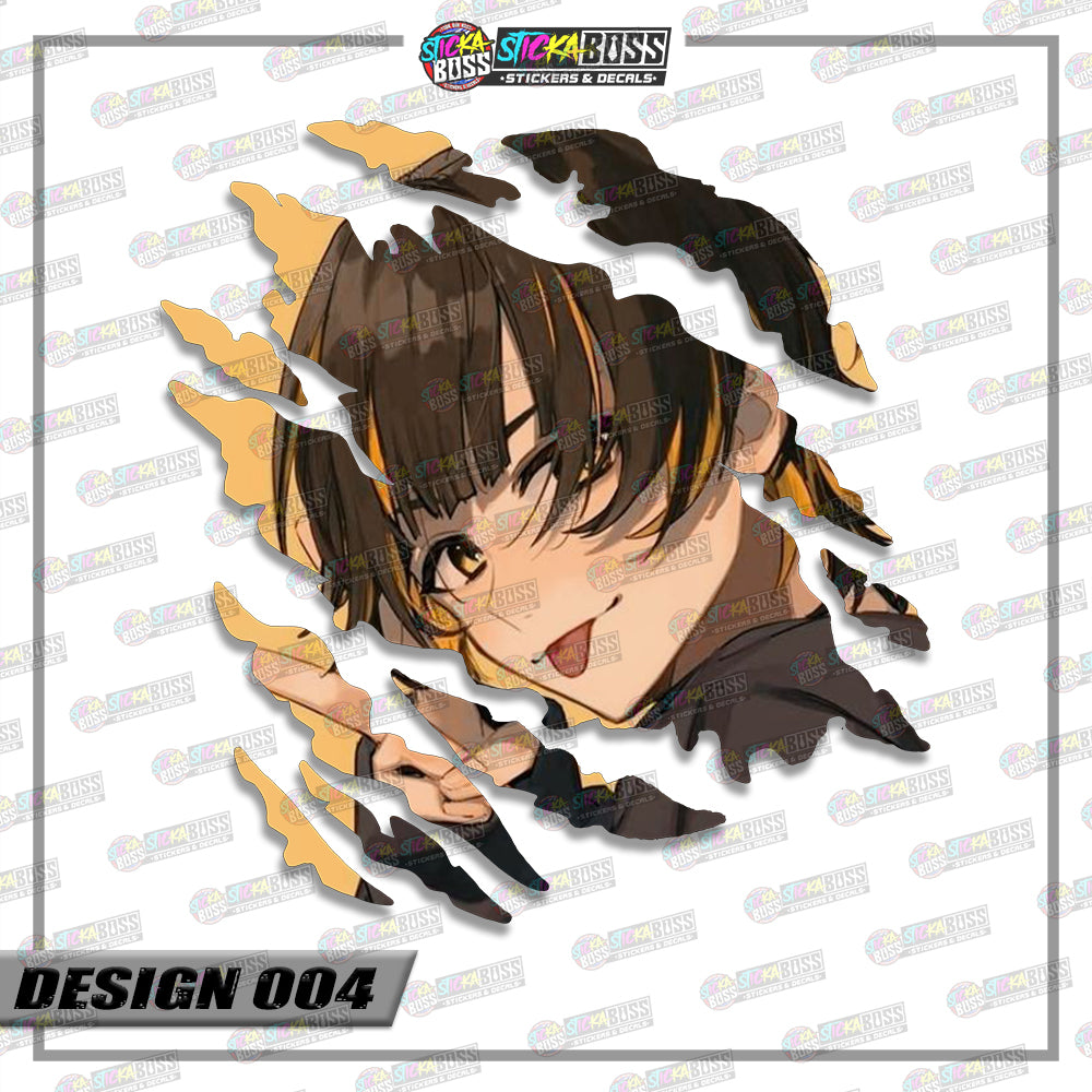 BLUE BLOCK | ANIME SCRATCH STICKER【VINYL PRINTED】( LAMINATED / WATERPROOF )【Stickaboss】