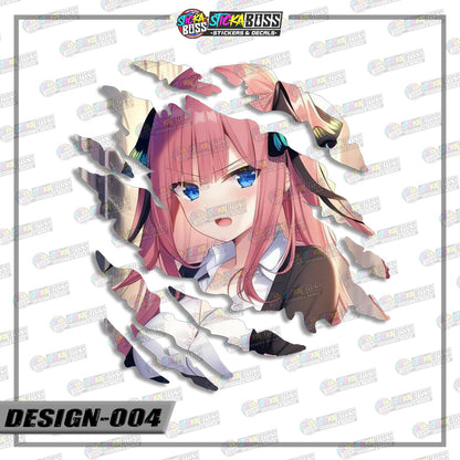 THE QUINTESSENTIAL QUINTUPLETS| ANIME SCRATCH STICKER【VINYL PRINTED】( LAMINATED / WATERPROOF )【Stick