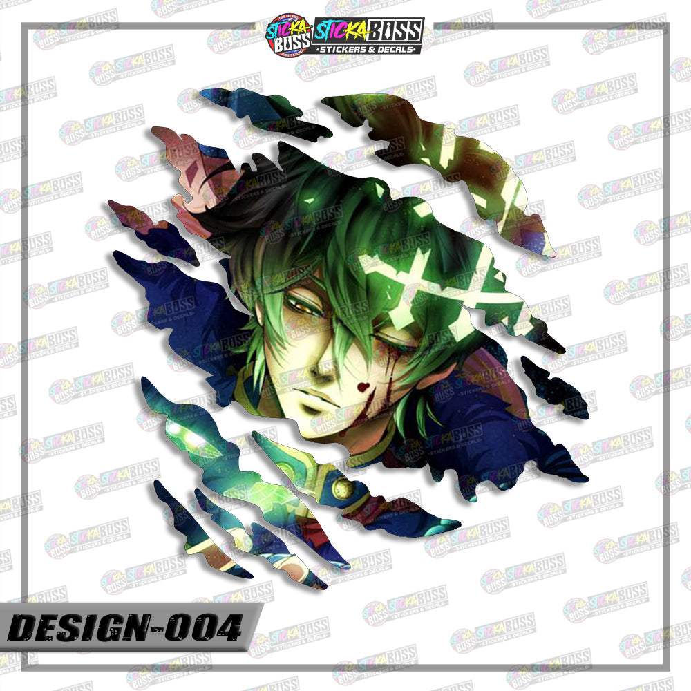 BLACK CLOVER | ANIME SCRATCH STICKER【VINYL PRINTED】( LAMINATED / WATERPROOF )