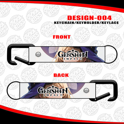 GENSHIN IMPACT KEYCHAIN / KEYHOLDER / KEYLACE (SOLD PER PIECE)【Stickaboss】