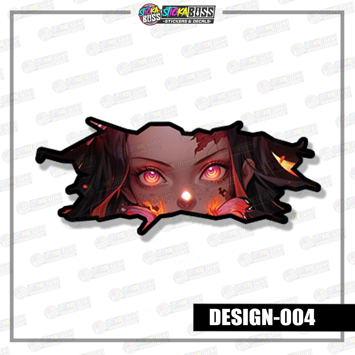 DEMONSLAYER | ANIME SCRATCH STICKER【VINYL PRINTED】( LAMINATED / WATERPROOF )【Stickaboss】