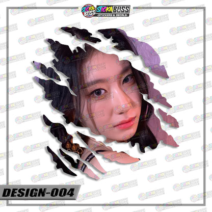 ITZY | SCRATCH STICKER【VINYL PRINTED】( LAMINATED / WATERPROOF )【Stickaboss】