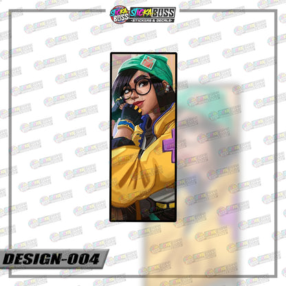 VALORANT | RECTANGLE SIZE  VINYL STICKER 【VINYL PRINTED】( LAMINATED / WATERPROOF )