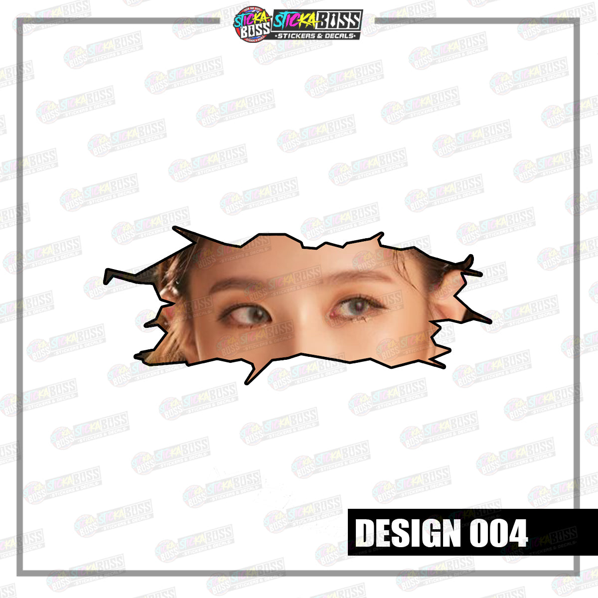 KPOP-GIDLE | CRACK PEEKERS  ( ANIME VINYL STICKER DECALS )【Stickaboss】