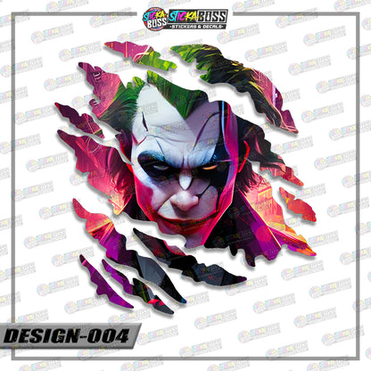 JOKER&HARLEY QUINN | ANIME SCRATCH STICKER【VINYL PRINTED】( LAMINATED / WATERPROOF )【Stickaboss】