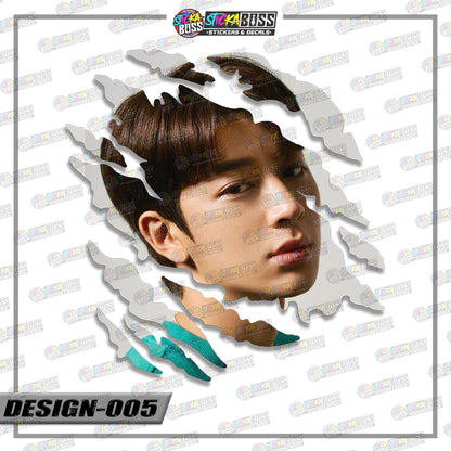 IKON | ANIME SCRATCH STICKER【VINYL PRINTED】( LAMINATED / WATERPROOF )【Stickaboss】