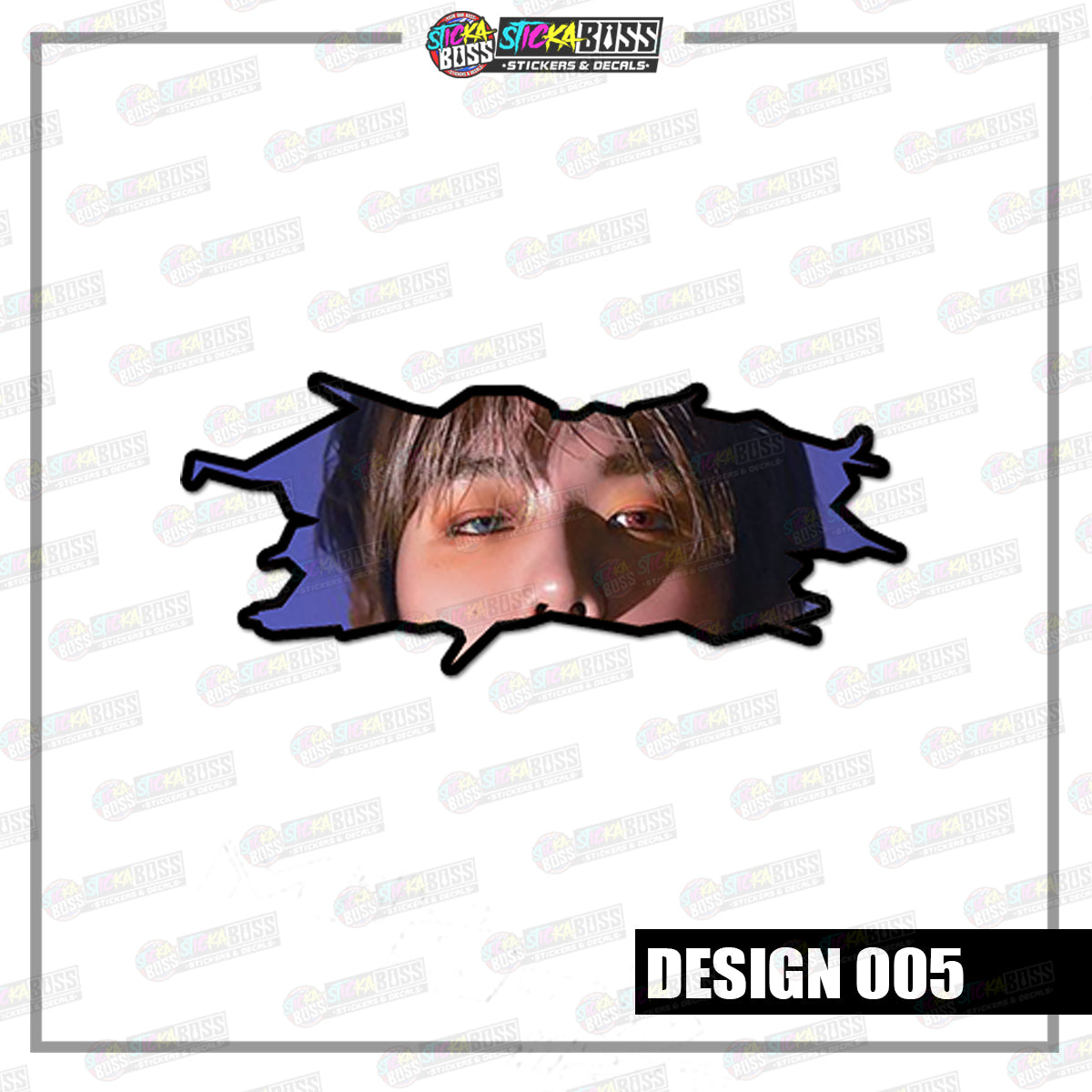 KPOP- EXO | CRACK PEEKERS  ( ANIME VINYL STICKER DECALS )【Stickaboss】