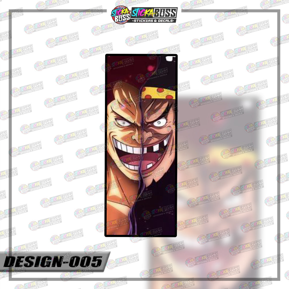 ONE PIECE| RECTANGLE SIZE  VINYL STICKER 【VINYL PRINTED】( LAMINATED / WATERPROOF )