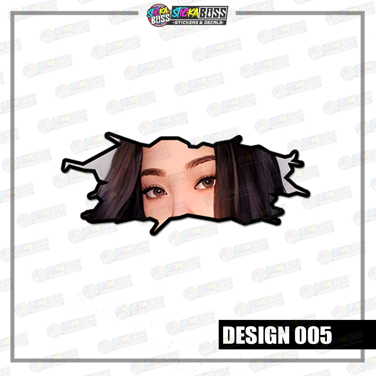 KPOP- BLACKPINK | CRACK PEEKERS  ( ANIME VINYL STICKER DECALS )【Stickaboss】