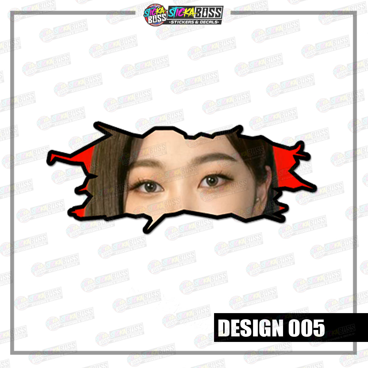 KPOP-AESPA | CRACK PEEKERS  ( ANIME VINYL STICKER DECALS )【Stickaboss】