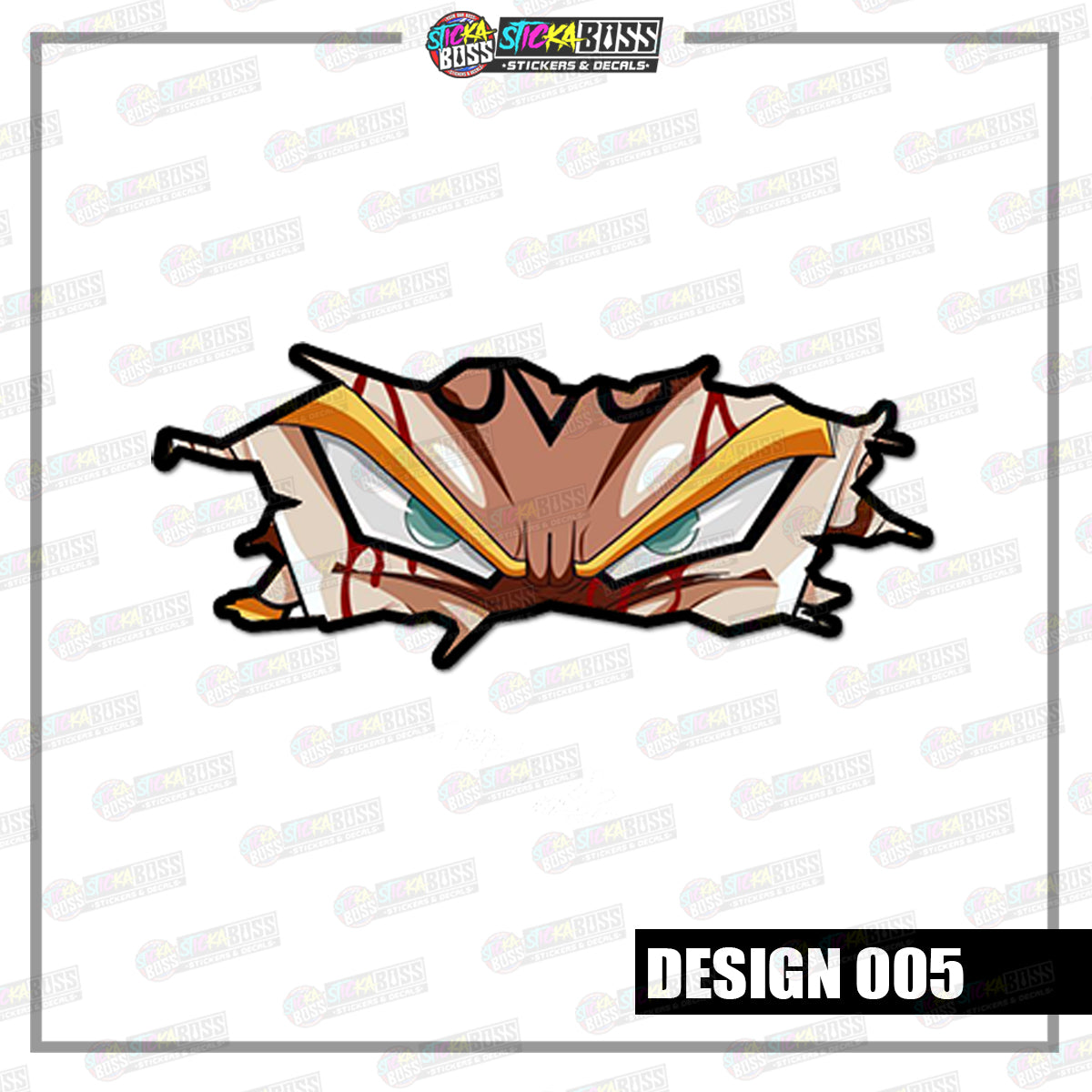DRAGON BALL | CRACK PEEKERS  ( ANIME VINYL STICKER DECALS )【Stickaboss】
