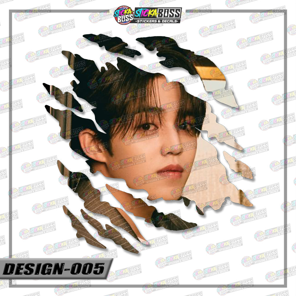 Seventeen | SCRATCH STICKER【VINYL PRINTED】( LAMINATED / WATERPROOF )【Stickaboss】