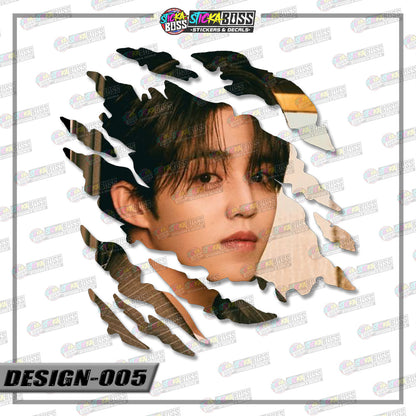 Seventeen | SCRATCH STICKER【VINYL PRINTED】( LAMINATED / WATERPROOF )【Stickaboss】