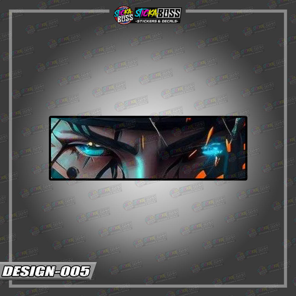 NARUTO PART 1 | ANIME  EYE SLAP STICKER【VINYL PRINTED】( LAMINATED / WATERPROOF )