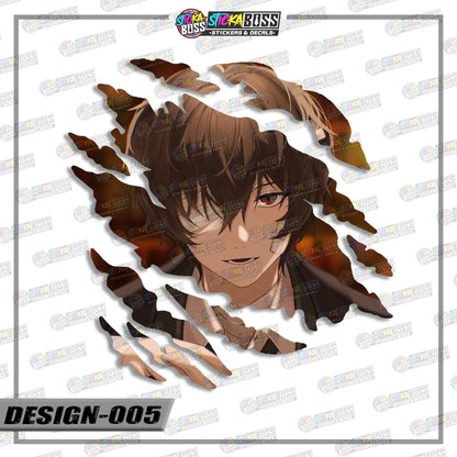 BONGOU STRAY DOGS | ANIME SCRATCH STICKER【VINYL PRINTED】( LAMINATED / WATERPROOF )【Stickaboss】 (Copy)
