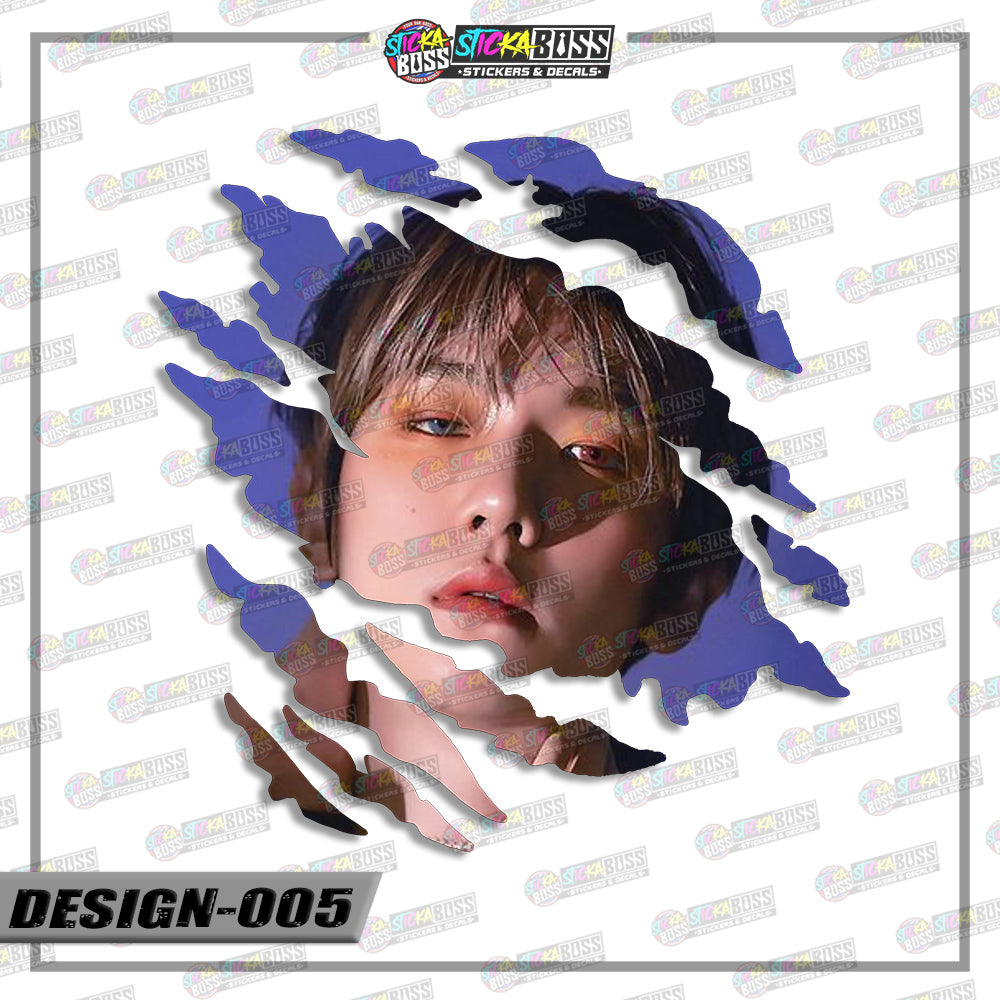 EXO | SCRATCH STICKER【VINYL PRINTED】( LAMINATED / WATERPROOF )【Stickaboss】