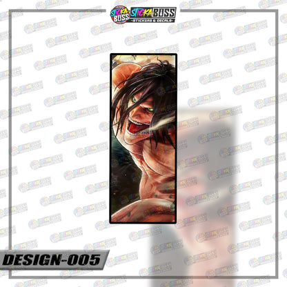 ATTACK ON TITAN | RECTANGLE SIZE  VINYL STICKER 【VINYL PRINTED】( LAMINATED / WATERPROOF )