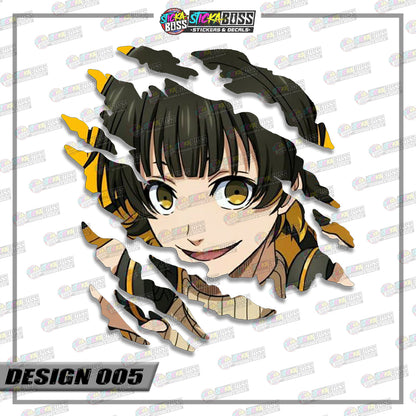 BLUE BLOCK | ANIME SCRATCH STICKER【VINYL PRINTED】( LAMINATED / WATERPROOF )【Stickaboss】