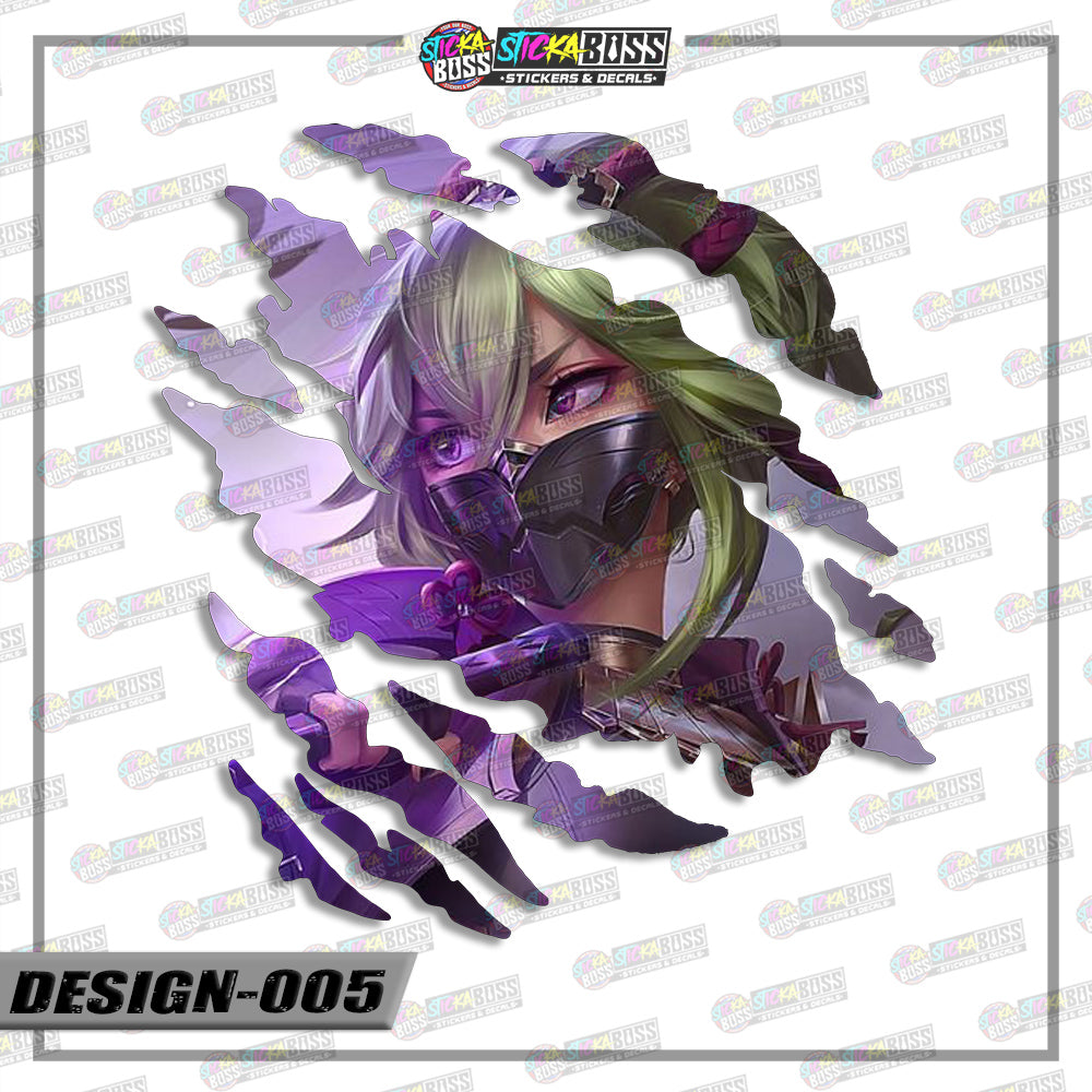 GENSHIN IMPACT | ANIME SCRATCH STICKER【VINYL PRINTED】( LAMINATED / WATERPROOF )【Stickaboss】