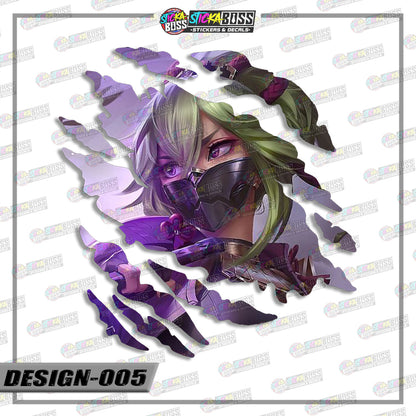 GENSHIN IMPACT | ANIME SCRATCH STICKER【VINYL PRINTED】( LAMINATED / WATERPROOF )【Stickaboss】