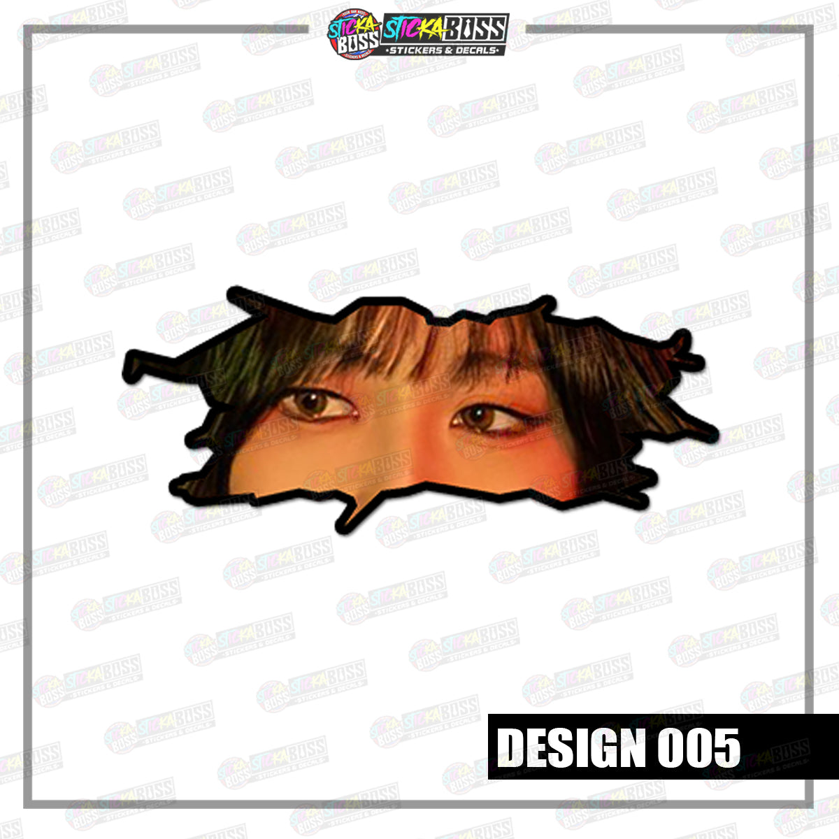 KPOP-TWICE | CRACK PEEKERS  ( ANIME VINYL STICKER DECALS )【Stickaboss】