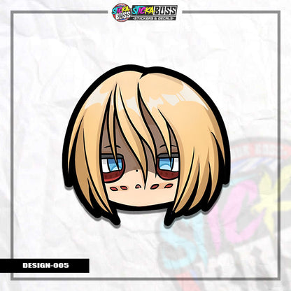 ATTACK ON TITAN| ANIME STICKER HEADS ( ANIME VINYL STICKER DECALS )【Stickaboss】 (Copy)