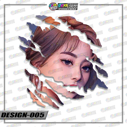 TWICE PART 2 | ANIME SCRATCH STICKER【VINYL PRINTED】( LAMINATED / WATERPROOF )【Stickaboss】
