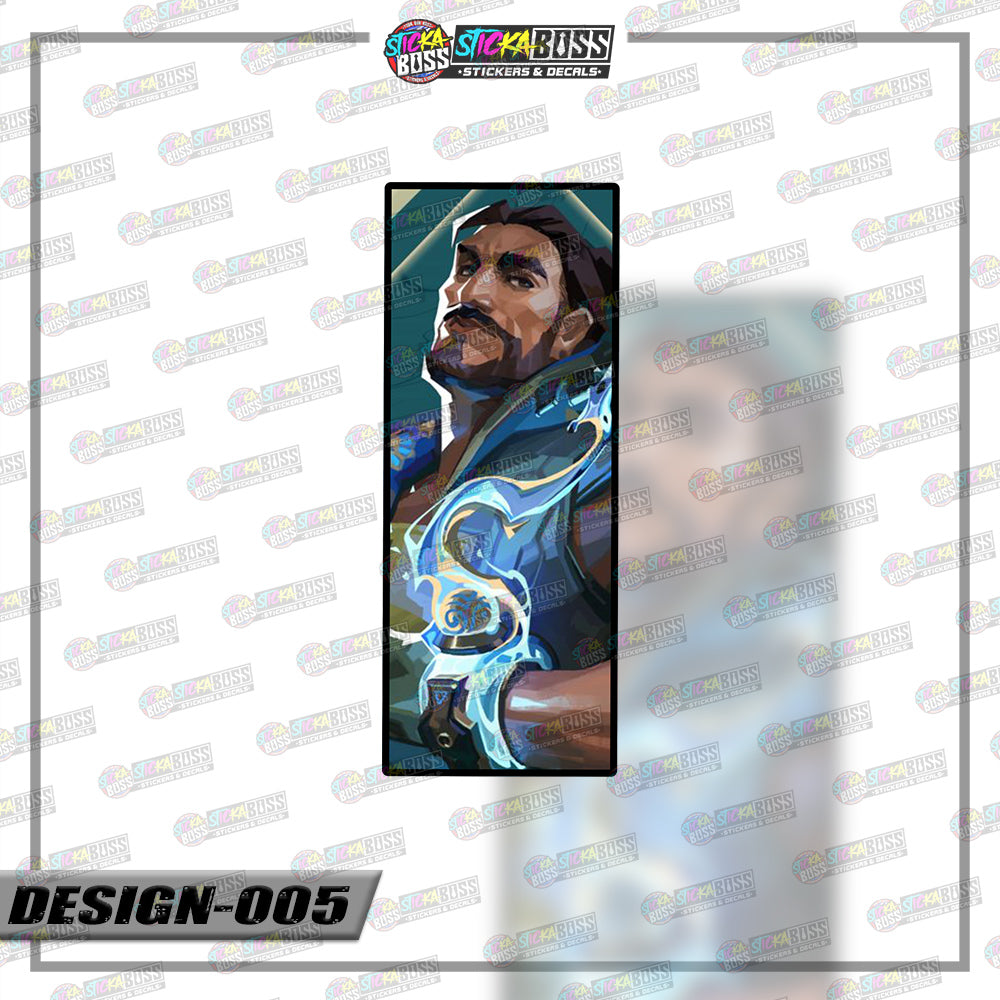 VALORANT | RECTANGLE SIZE  VINYL STICKER 【VINYL PRINTED】( LAMINATED / WATERPROOF )