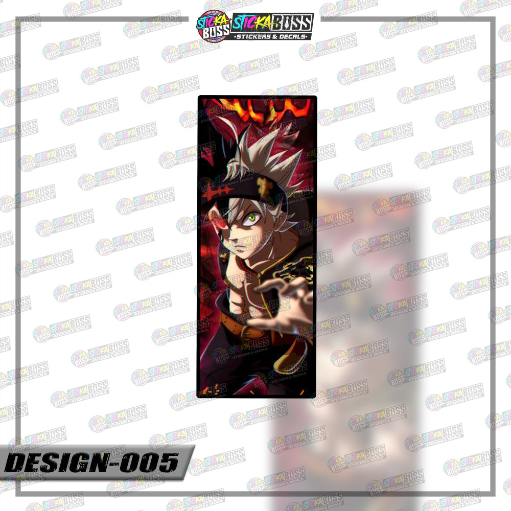 BLACK CLOVER | RECTANGLE SIZE  VINYL STICKER 【VINYL PRINTED】( LAMINATED / WATERPROOF )