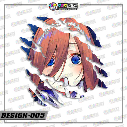 THE QUINTESSENTIAL QUINTUPLETS| ANIME SCRATCH STICKER【VINYL PRINTED】( LAMINATED / WATERPROOF )【Stick