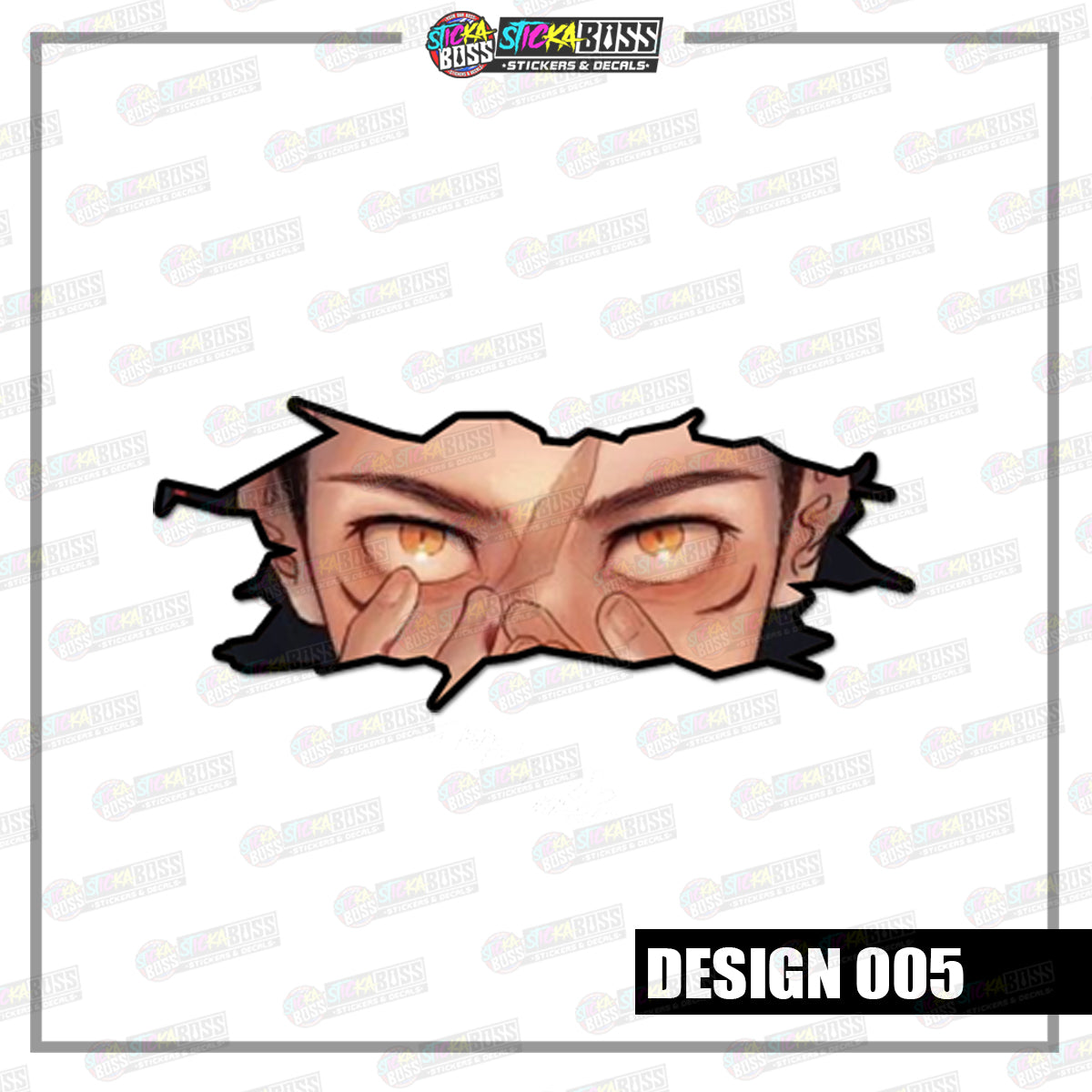 JUJUTSU KAISEN | CRACK PEEKERS  ( ANIME VINYL STICKER DECALS )【Stickaboss】