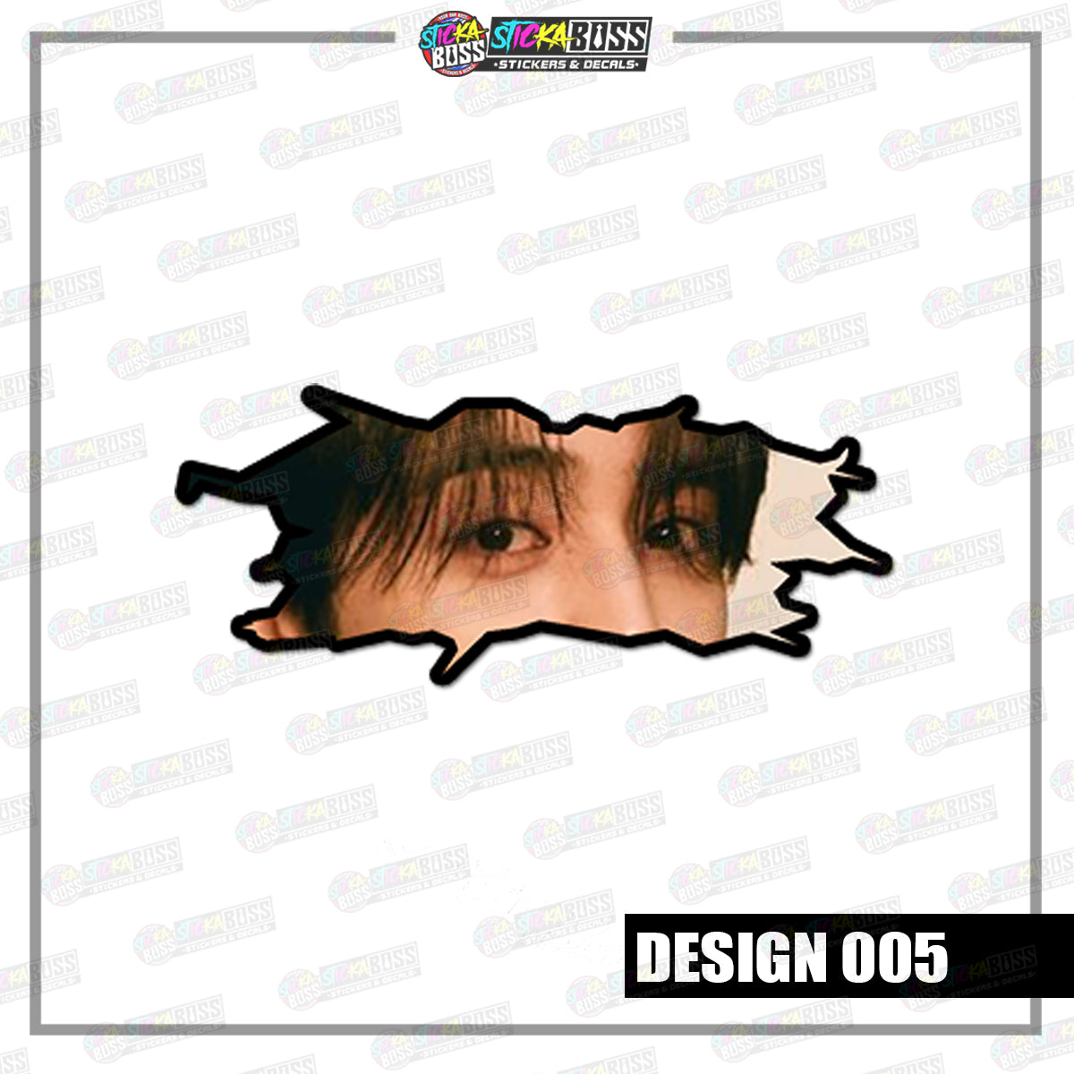 KPOP-SEVENTEEN | CRACK PEEKERS  ( ANIME VINYL STICKER DECALS )【Stickaboss】