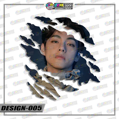 BTS | ANIME SCRATCH STICKER【VINYL PRINTED】( LAMINATED / WATERPROOF )【Stickaboss】 (Copy)
