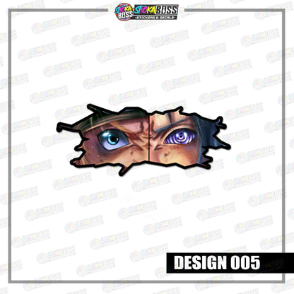 NARUTO | CRACK PEEKERS  ( ANIME VINYL STICKER DECALS )【Stickaboss】