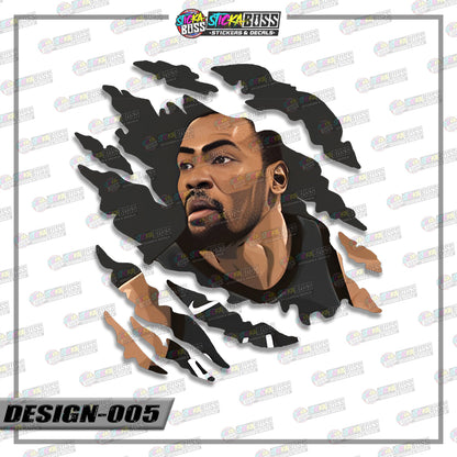 NBA PLAYERS | ANIME SCRATCH STICKER【VINYL PRINTED】( LAMINATED / WATERPROOF )【Stickaboss】
