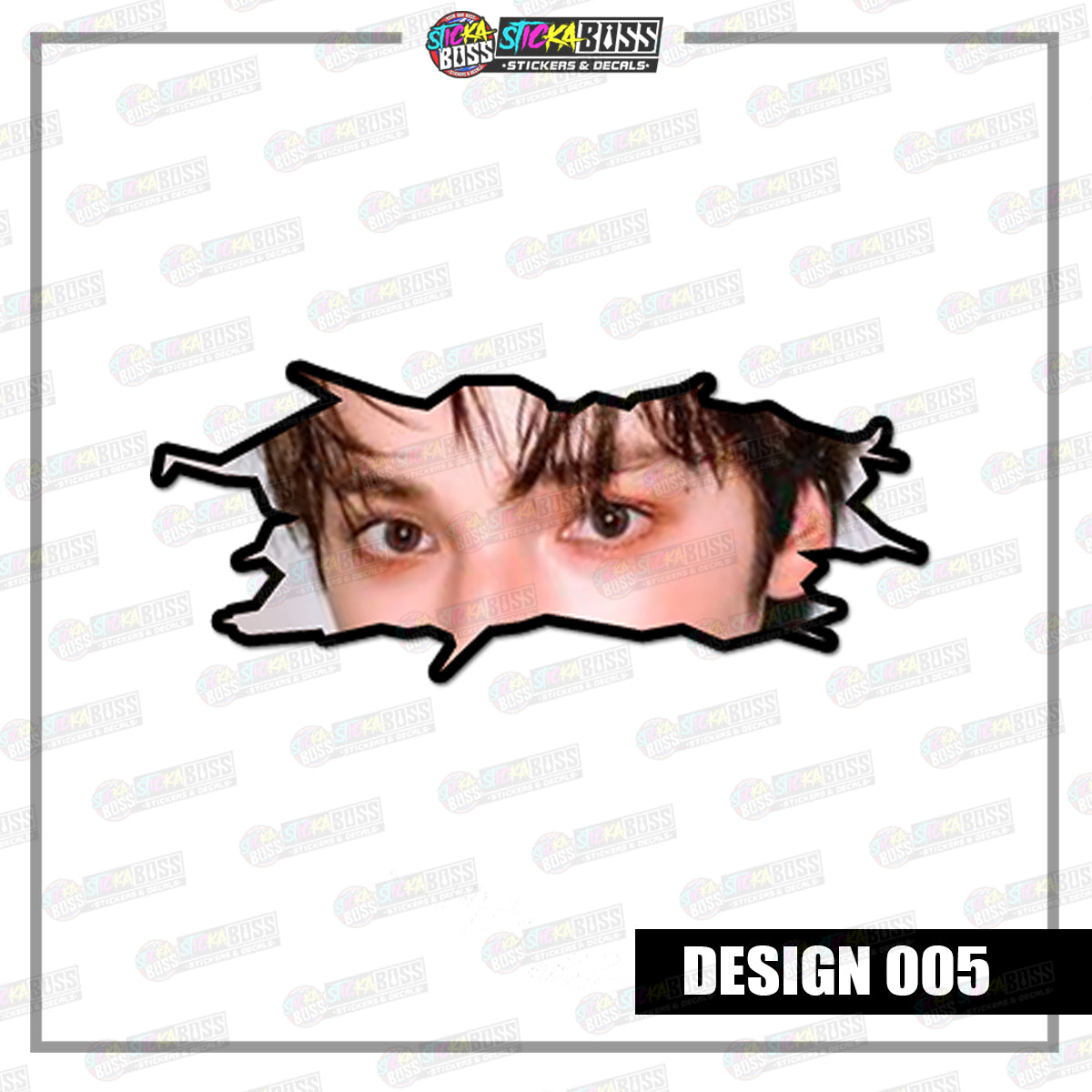 KPOP-TXT | CRACK PEEKERS  ( ANIME VINYL STICKER DECALS )【Stickaboss】