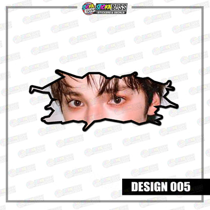 KPOP-TXT | CRACK PEEKERS  ( ANIME VINYL STICKER DECALS )【Stickaboss】