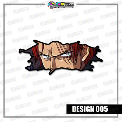 ONEPIECE | CRACK PEEKERS  ( ANIME VINYL STICKER DECALS )【Stickaboss】