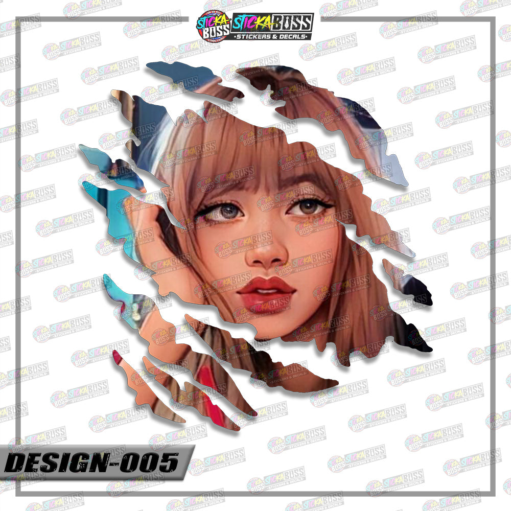 BLACKPINK PART 2 | ANIME SCRATCH STICKER【VINYL PRINTED】( LAMINATED / WATERPROOF )【Stickaboss】