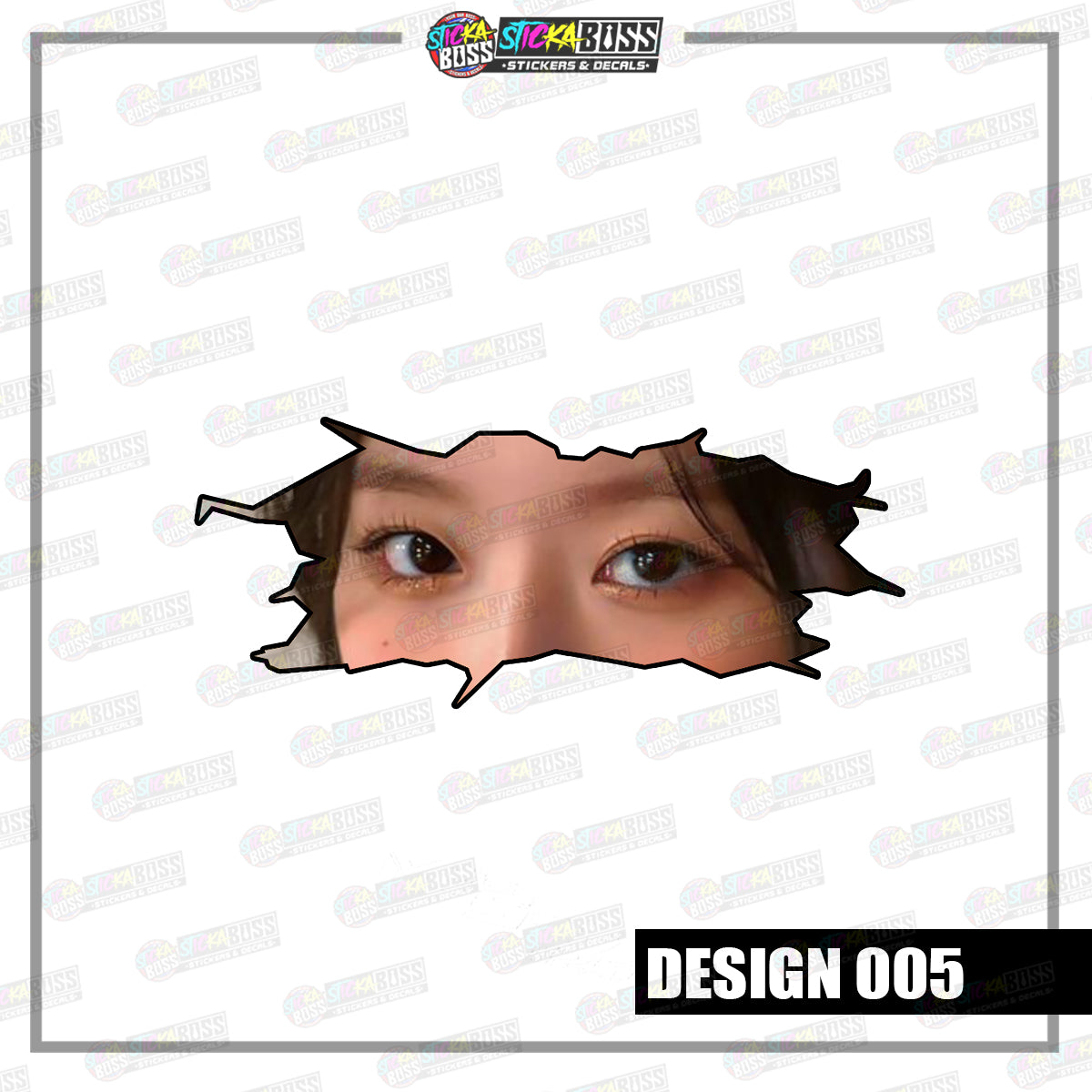 KPOP-GIDLE | CRACK PEEKERS  ( ANIME VINYL STICKER DECALS )【Stickaboss】