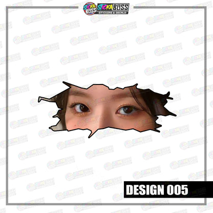 KPOP-GIDLE | CRACK PEEKERS  ( ANIME VINYL STICKER DECALS )【Stickaboss】