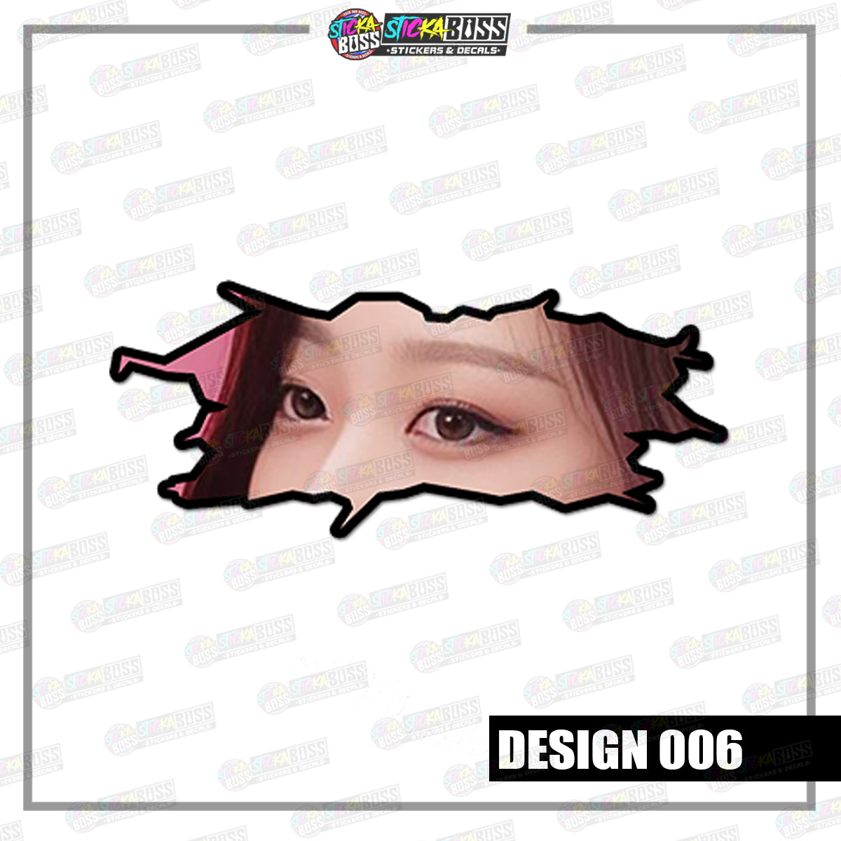 KPOP-AESPA | CRACK PEEKERS  ( ANIME VINYL STICKER DECALS )【Stickaboss】